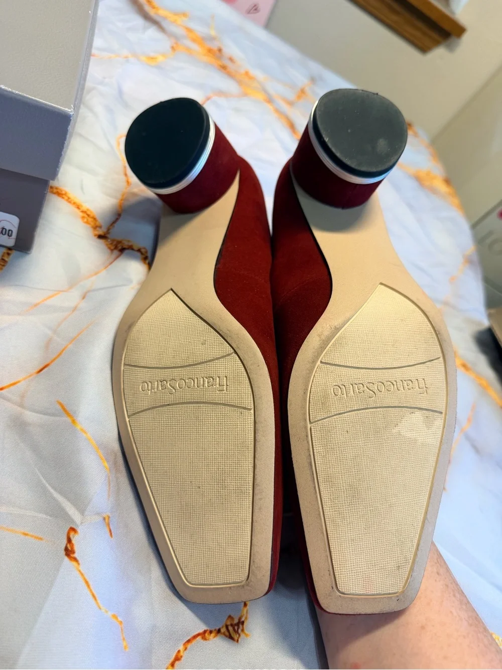 Franco Sarto Pisa Deep red heels size 8